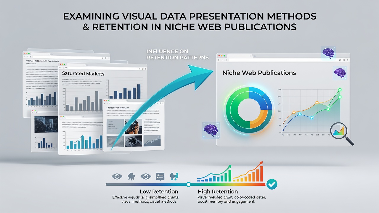Examining How Visual Data Presentation Methods Influence Retention Patterns Among Niche Web Publications in Saturated Markets